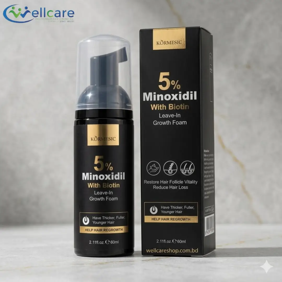 Kormesic 5% Minoxidil Biotin Hair Growth Foam