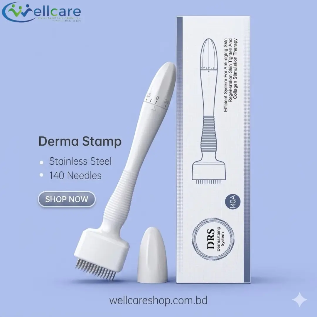 Adjustable 140-Needle Microneedling Derma Stamp System