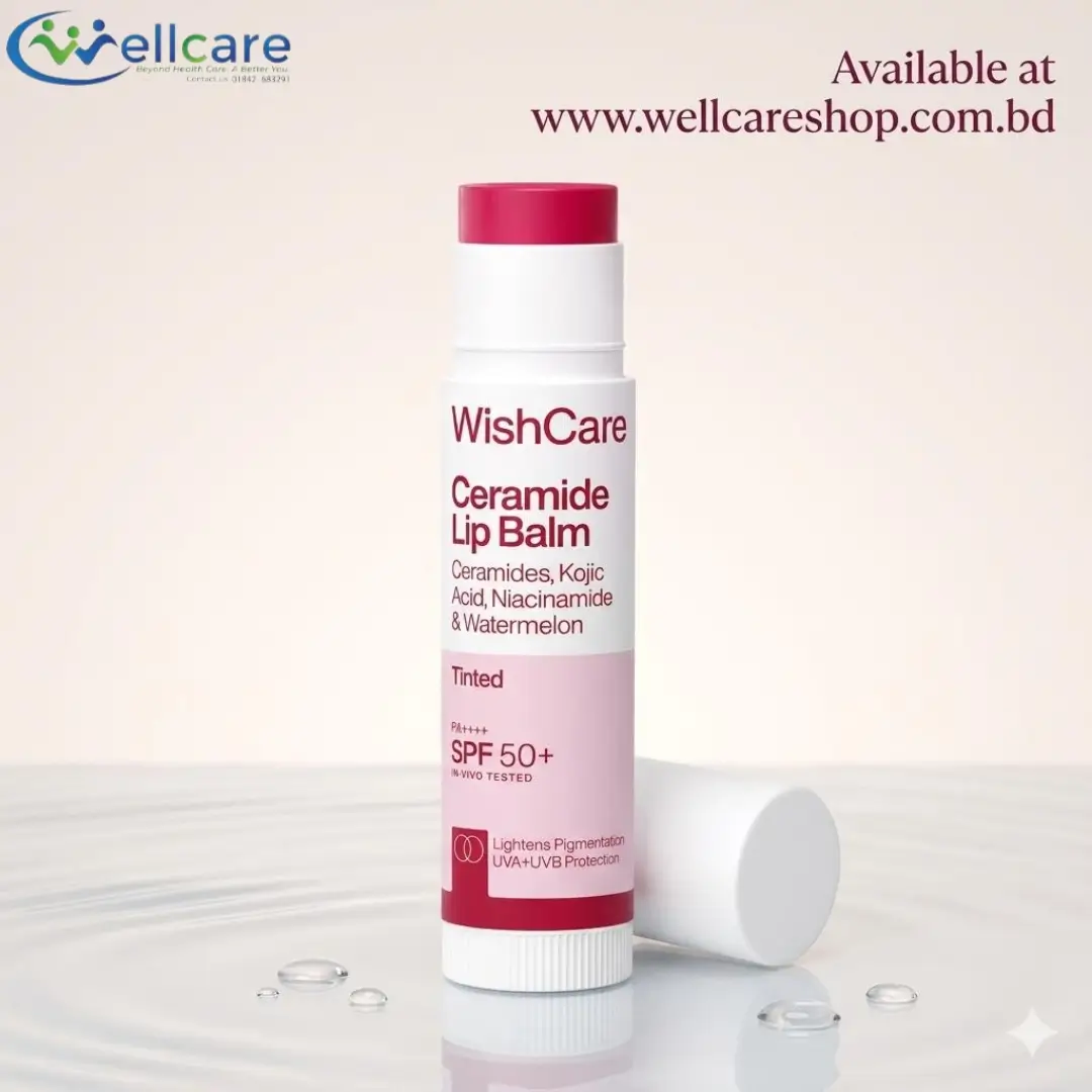 WishCare Ceramide Tinted Lip Balm with SPF 50 PA+++ 5g